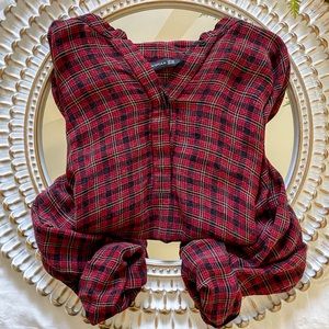 Plaid Blouse